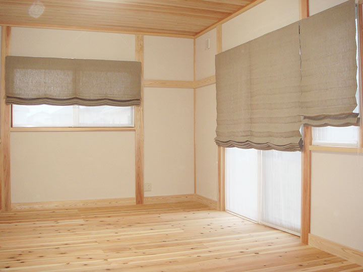 リネン素材のカーテン使用例 リネン素材のカーテン使用例
